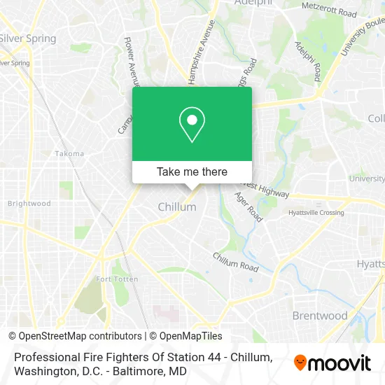 Professional Fire Fighters Of Station 44 - Chillum map