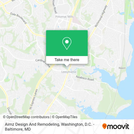 Aimz Design And Remodeling map