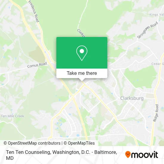 Ten Ten Counseling map