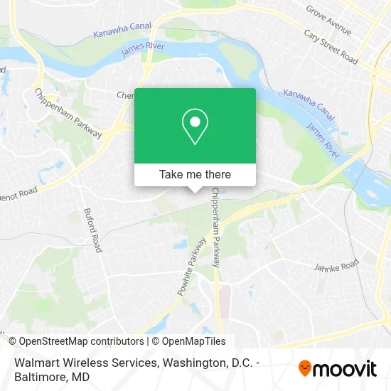 Walmart Wireless Services map
