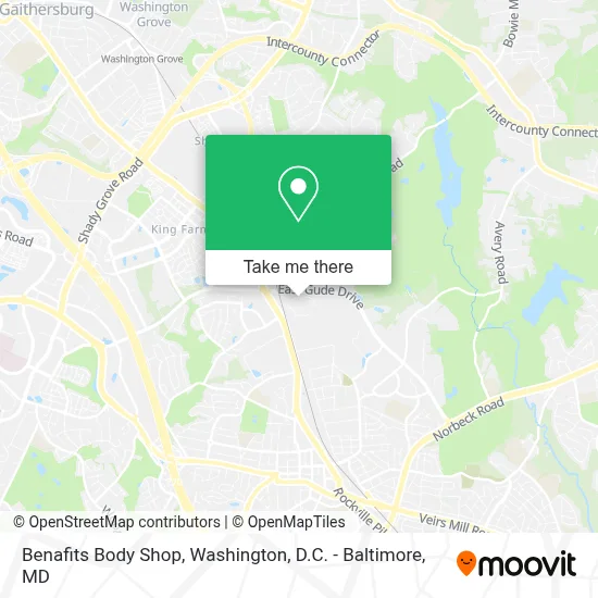 Benafits Body Shop map