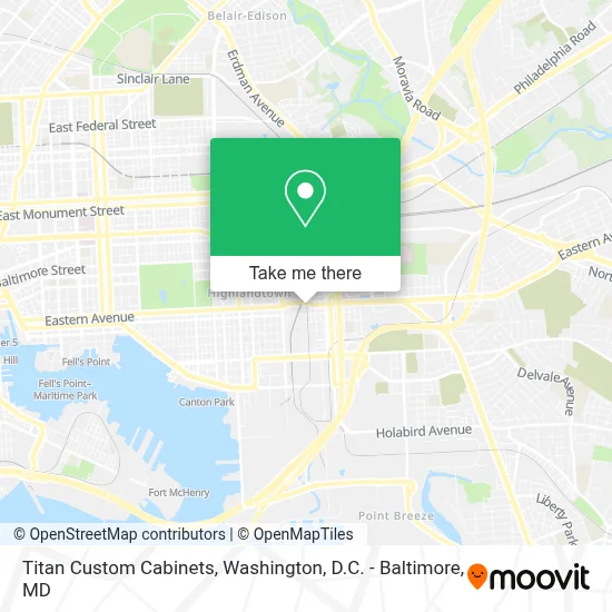 Titan Custom Cabinets map