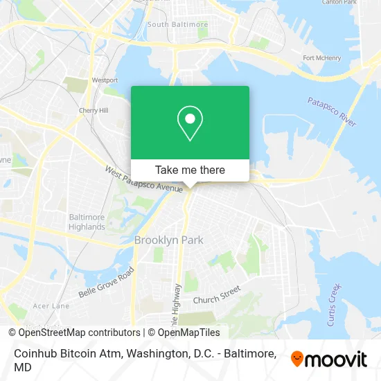 Coinhub Bitcoin Atm map