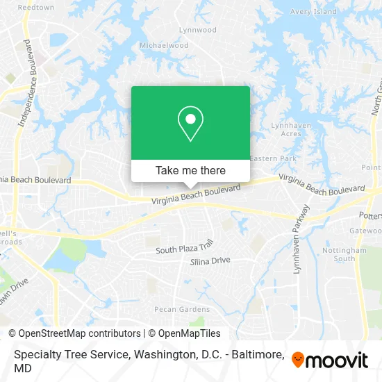 Specialty Tree Service map