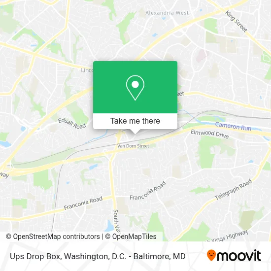 Ups Drop Box map