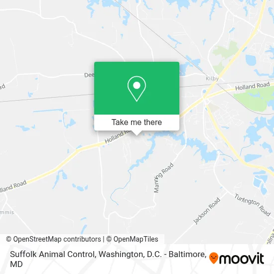 Suffolk Animal Control map