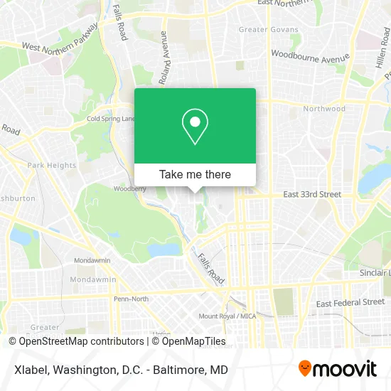 Xlabel map