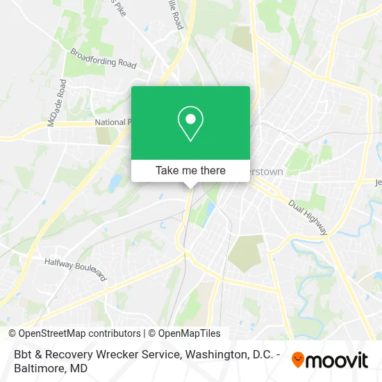 Bbt & Recovery Wrecker Service map