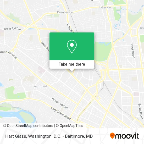 Hart Glass map