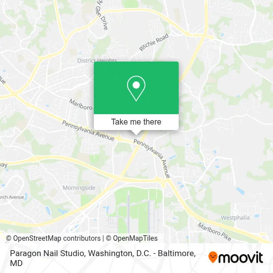 Paragon Nail Studio map