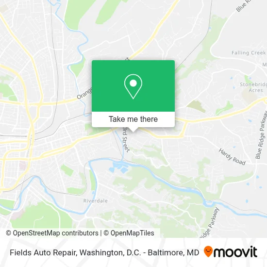 Fields Auto Repair map
