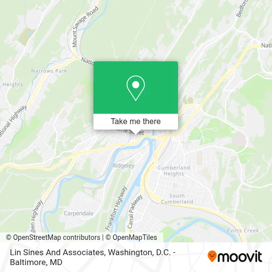 Lin Sines And Associates map