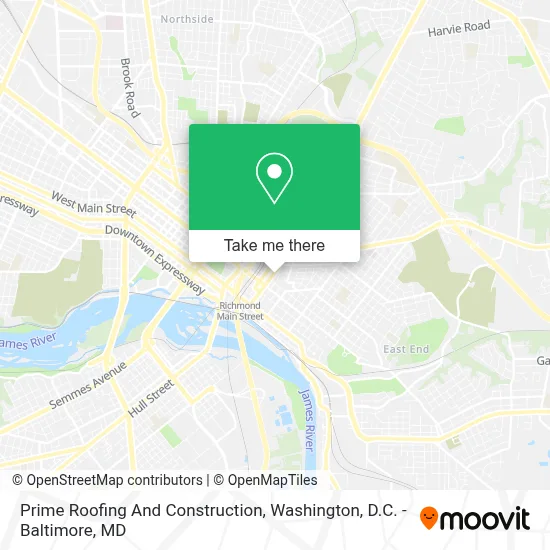 Prime Roofing And Construction map