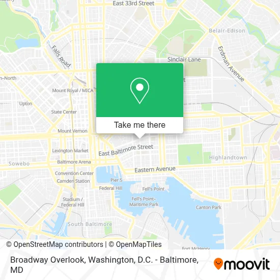 Broadway Overlook map