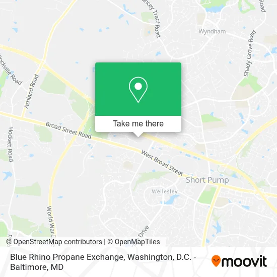 Blue Rhino Propane Exchange map