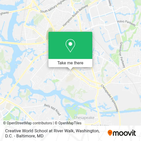 Creative World School at River Walk map
