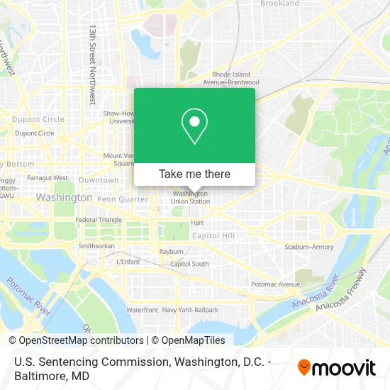 U.S. Sentencing Commission map