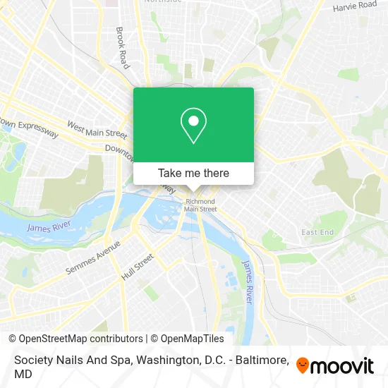 Society Nails And Spa map