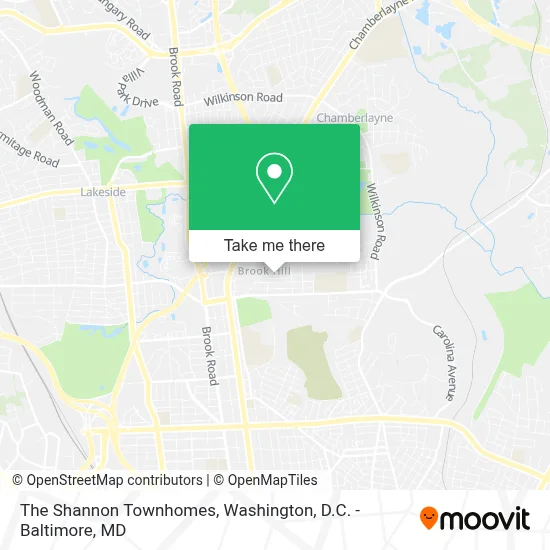The Shannon Townhomes map