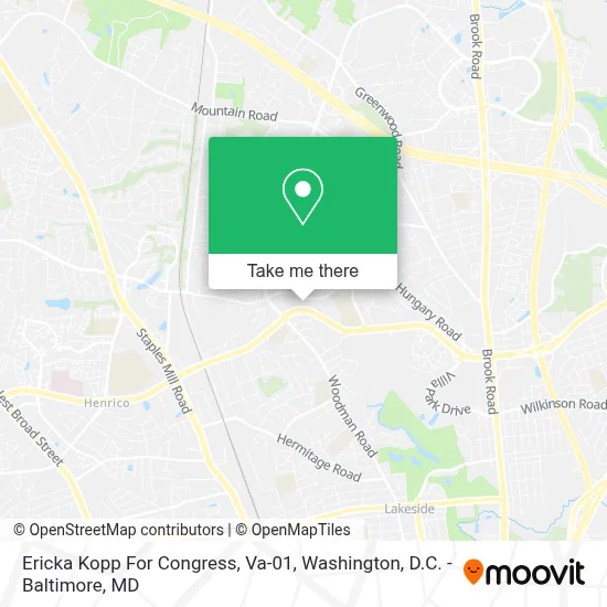Ericka Kopp For Congress, Va-01 map