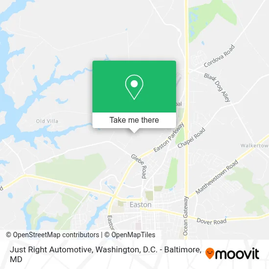 Just Right Automotive map
