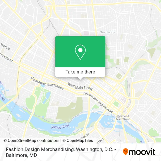 Fashion Design Merchandising map