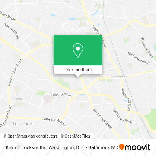 Keyme Locksmiths map