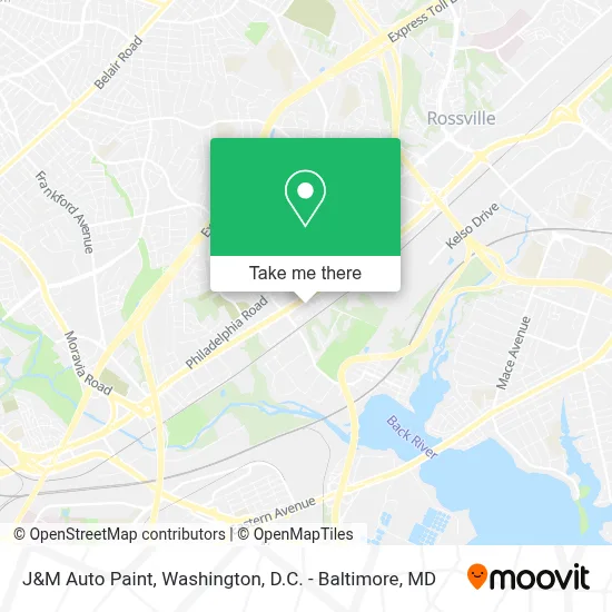 J&M Auto Paint map