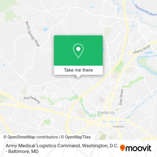 Army Medical Logistics Command map