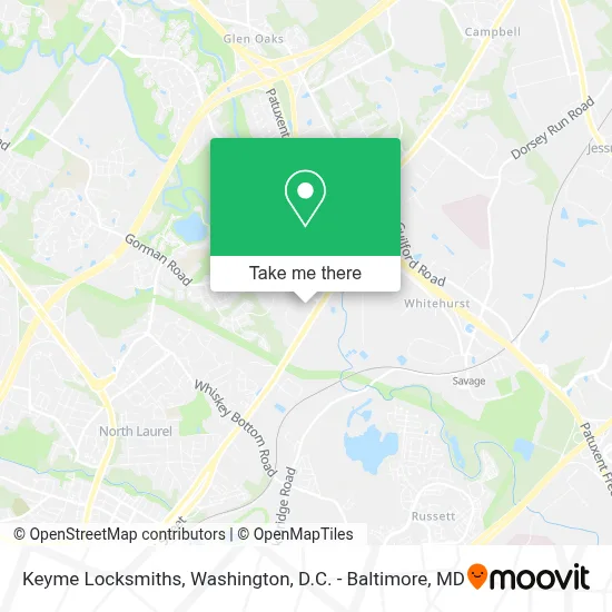 Keyme Locksmiths map