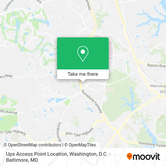 Ups Access Point Location map