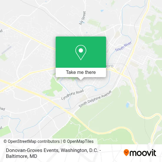 Donovan-Groves Events map