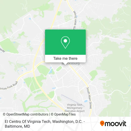 El Centro Of Virginia Tech map