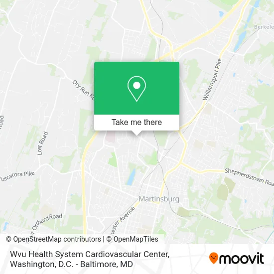 Wvu Health System Cardiovascular Center map