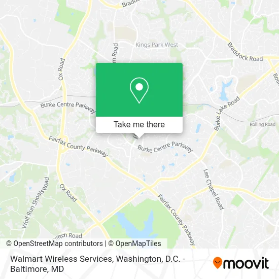 Walmart Wireless Services map