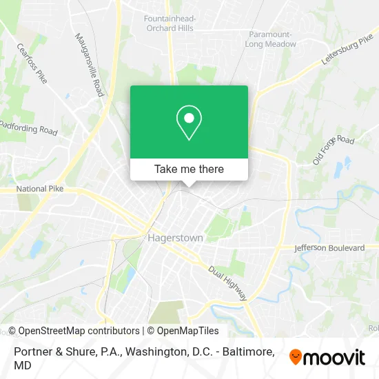 Portner & Shure, P.A. map