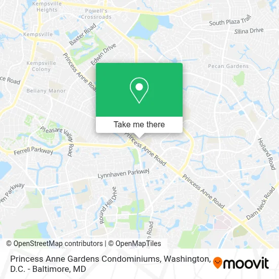 Princess Anne Gardens Condominiums map