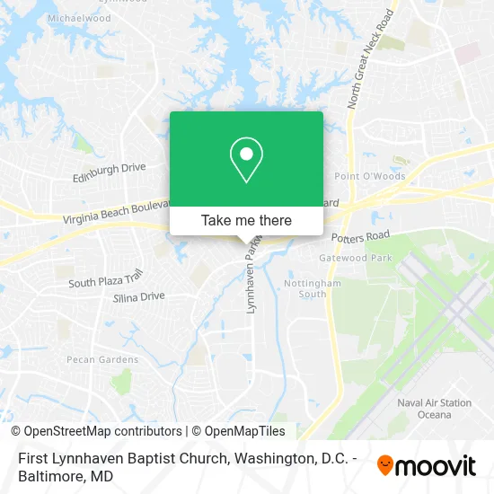 First Lynnhaven Baptist Church map