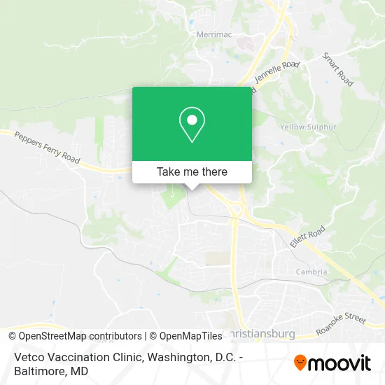 Vetco Vaccination Clinic map