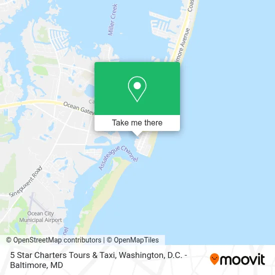 5 Star Charters Tours & Taxi map