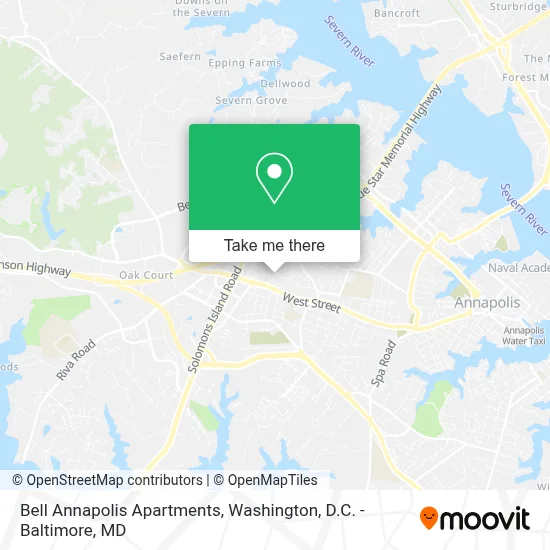 Bell Annapolis Apartments map