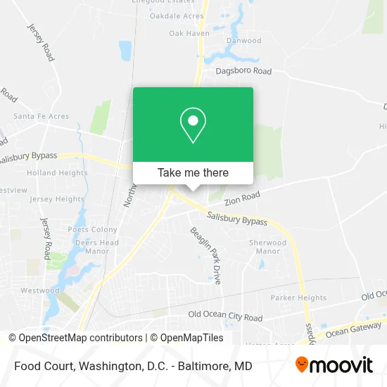 Food Court map