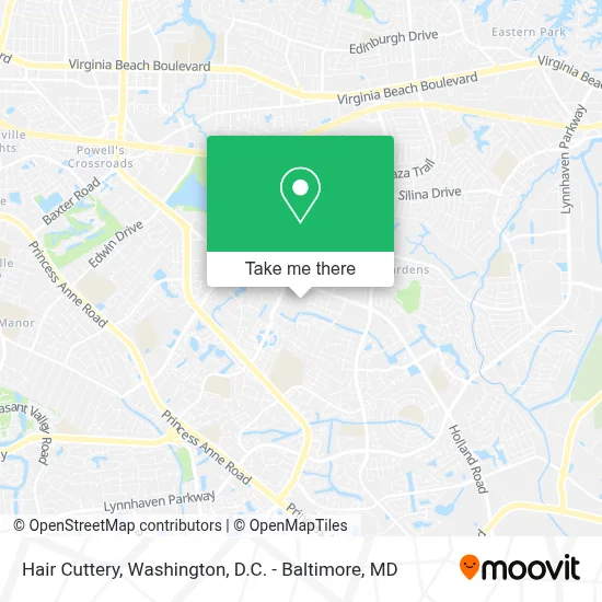Hair Cuttery map
