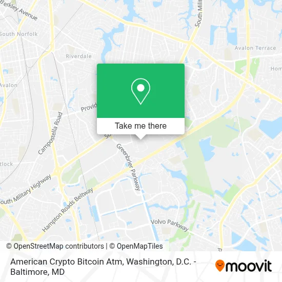 American Crypto Bitcoin Atm map