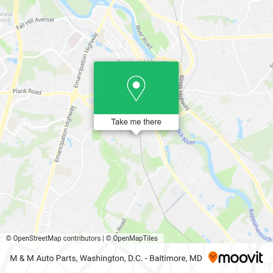 M & M Auto Parts map
