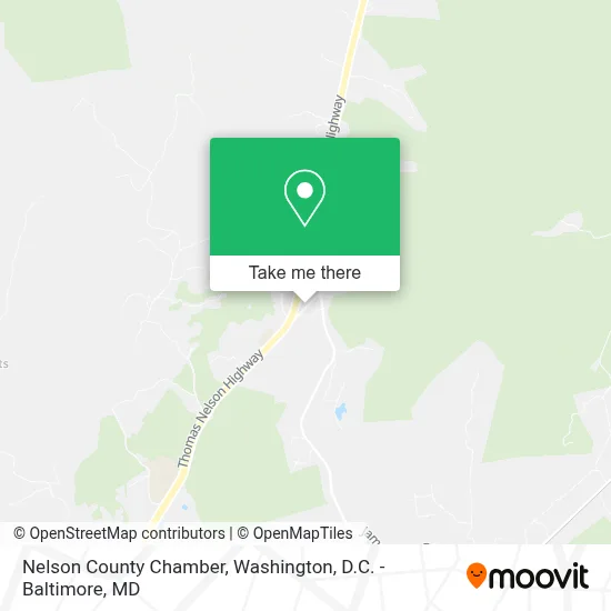 Nelson County Chamber map