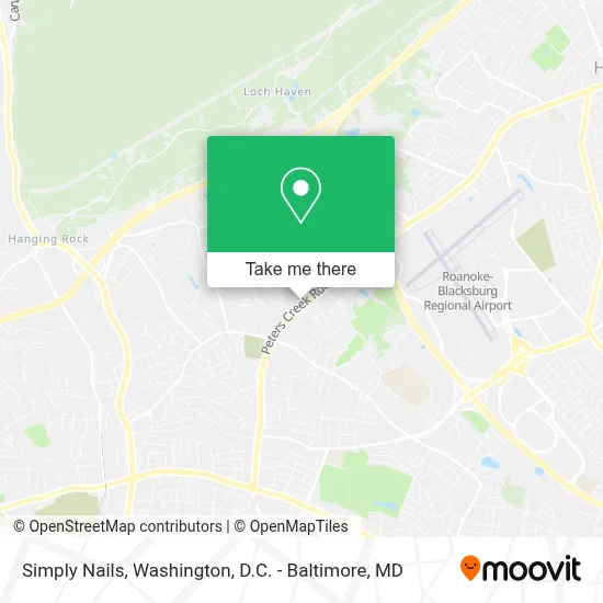 Simply Nails map