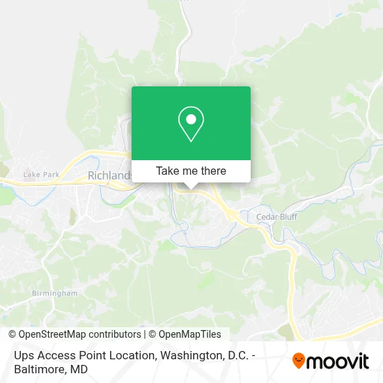 Ups Access Point Location map