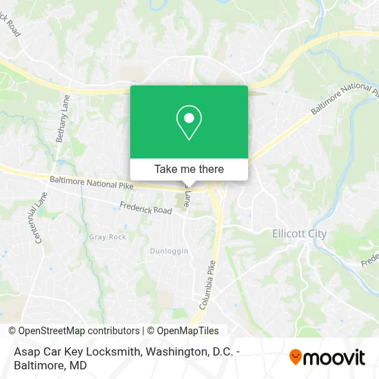 Asap Car Key Locksmith map