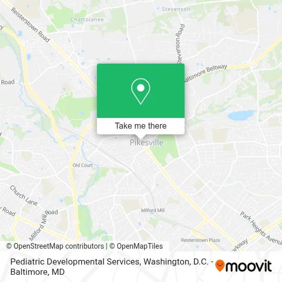 Pediatric Developmental Services map